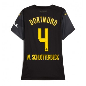 Borussia Dortmund Nico Schlotterbeck #4 Bortatröja Dam 2024-25 Kortärmad